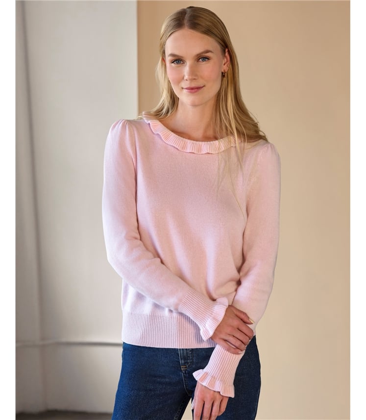 Cashmere Frill Sweater